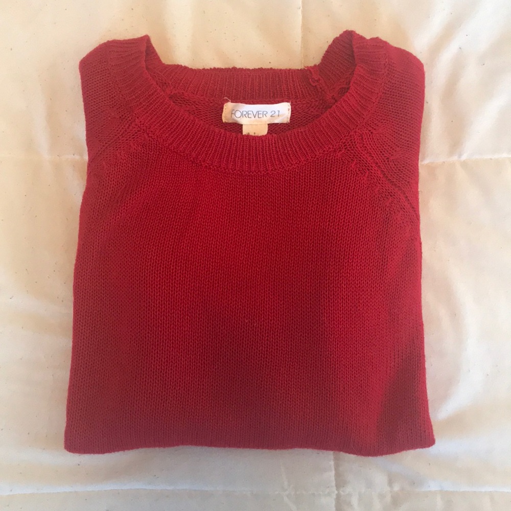 red sweater
